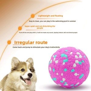Balle d'entraînement molaire pour chien Etpu à haute résilience, résistante aux morsures, motif solide, couleur interactive, jouet éducatif pour animaux de compagnie écologique, OEM - Product Image 3