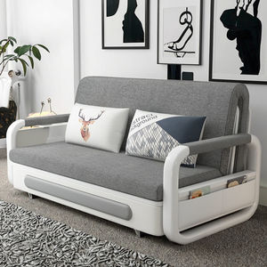 كرسي معدني حديث قابل للطي، أريكة سرير بثلاثة مقاعد، كرسي بذراعين متعدد الوظائف لغرفة المعيشة - Product Image 5