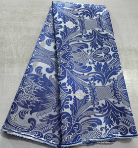 Gele nigérian en jacquard Sego, foulard africain <span class=keywords><strong>Aso</strong></span> Oke en soie, couleur pêche, imperméable, pour femmes, fête sur la plage, sports de plein air, pêche - Product Image 6