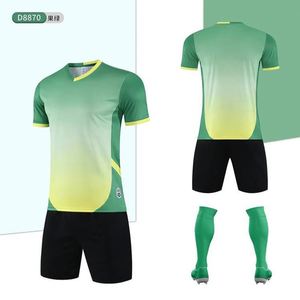 เสื้อฟุตบอลผ้าโพลีเอสเตอร์สำหรับทุกเพศไซส์พิเศษเสื้อฟุตบอลผ้าแห้งเร็วสีชมพูสีฟ้า - Product Image 3