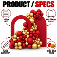 Kits en gros de décorations personnalisées pour arrière-plan de ballons de football, pour événements sportifs, cabines photo, mariages, anniversaires et célébrations de marque