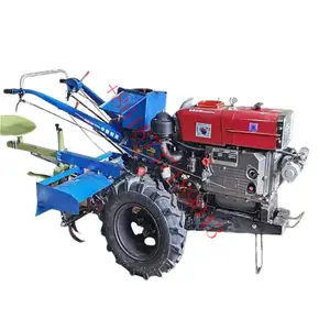 factory price series8-22 hp walking tractor/power tiller with double plow