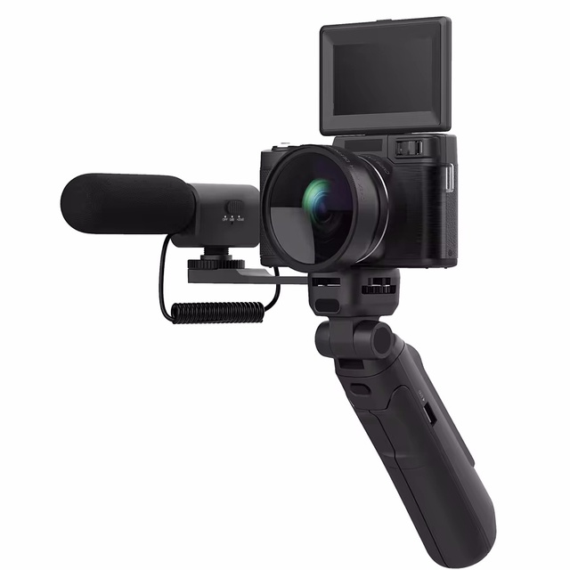 48 Mega Pixels Vlog Digital Video Camera with 3.0'' Rotation Screen and Remoter Control Camcorder