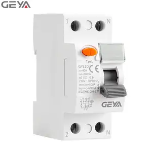 GEYA GYL10-2P Earth Leakage Circuit Breaker ELCB RCCB with CE CB Approval Magnetic RCCB