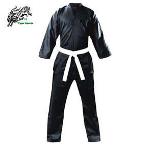 Uniforme de Taekwondo Negro con Logotipo Personalizado OEM, Precio de Fábrica, Ropa de Artes Marciales - Product Image 3