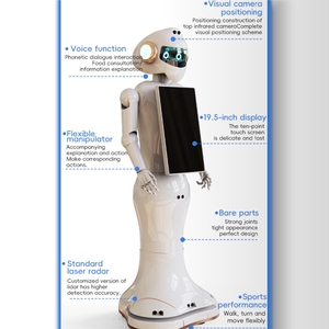 Robot de Limpieza para Salas de Exposiciones, Control Remoto Android, Navegación Lidar, Pantalla Táctil de 19 Pulgadas, 40 kg Neto, 12 Horas de Funcionamiento Secundario - Product Image 3