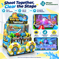 Machine de jeu d'arcade interactive de tir à l'eau pour 4 joueurs avec système de circulation et de désinfection UV