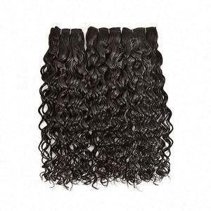 Cheveux vierges brésiliens Remy super double tirés, lisses, 12A, 3 paquets, 1b #   Noir naturel 8-24 pouces Marque Amygirl - Product Image 5