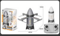 Drone spatial cool avec fumée vapeur et spectacle de lumière LED, moteur brushless, quadricoptère RC 2,4 GHz pour enfants, adultes, débutants, cadeau