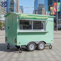 CAMPTRL Mobile, nouvelle conception de remorque alimentaire, camion de restauration pour glaces, pizzas, hot-dogs, entièrement équipé d'une cuisine