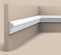 Plinthe de porte intérieure moderne de luxe en polymère plastique, finition de surface étanche, ouverture manuelle pliable pour intérieur