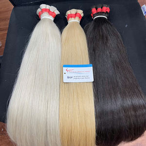 2025 février tendances chaudes 100% remise vietnamien cheveux vierges naturels en vrac dentelle perruque matériaux qualité Extensions de cheveux humains - Product Image 5