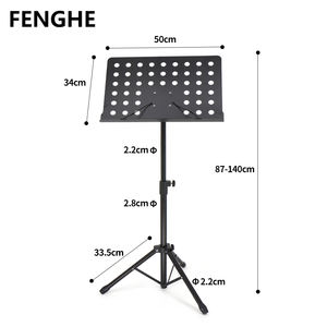 Fabrik Benutzerdefiniertes Logo P-05 Verstellbarer Dreibein-Notenständer Professionelle Musikinstrumente Teile Zubehör - Product Image 6