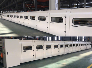 Machine de fabrication de boîtes en carton ondulé automatique à 3 plis personnalisée WJ100-1600, ligne de production de carton ondulé - Product Image 2