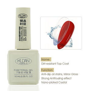 Esmalte de Uñas Kudan Nail Art No Wipe Factory, Base de <span class=keywords><strong>Gel</strong></span> Funcional de Alta Calidad, Resistente a los Arañazos, Duradero, Capa Superior Sin Limpieza - Product Image 1