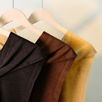 Écharpe châle tricotée unie personnalisable avec logo, pour épaules, col, protection solaire, pour femme