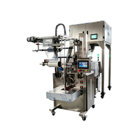 Machine d'emballage de sachets de thé triangulaires en nylon (intérieur et extérieur) avec injection de gaz azote pour protéger la saveur du thé, idéale pour les usines de transformation du thé