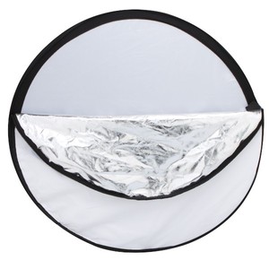 Reflector de luz 5 en 1, multidisco plegable con bolsa, translúcido, plata, oro, blanco y negro, <span class=keywords><strong>43</strong></span> <span class=keywords><strong>pulgadas</strong></span>/110 centímetros - Product Image 2