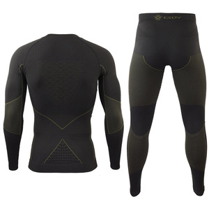 DF ESDY3 Nouveau modèle de sous-vêtements thermiques d'hiver en coton mélangé sans couture pour sports de plein air, ensemble de sous-vêtements de cyclisme ajustés pour hommes - Product Image 2