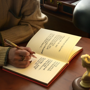 Ежедневник из искусственной кожи формата А5, переплет на нитях, винтажный, с тиснением, премиум-класса, для школы и колледжа - Product Image 5