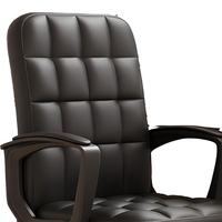 Chaise de bureau ergonomique moderne fabriquée en Chine, avec dossier haut, pivotante, réglable en hauteur, accoudoirs, structure en plastique, pour usage professionnel, en stock