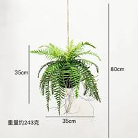 Décoration suspendue d'intérieur Mori, plante artificielle en forme de fougère, décoration suspendue pour la maison, ornements créatifs pour la photographie