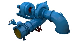 Générateur hydroélectrique de 140 kW pour les petites centrales hydroélectriques - Product Image 6