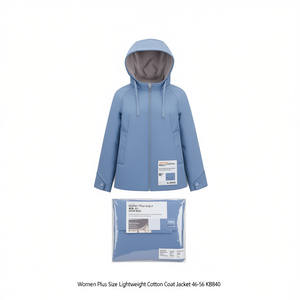 Cappotto Leggero in Cotone per Donna Taglie Forti 46-56 KB840 - Product Image 2