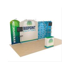 Stand d'exposition portable en aluminium 10x10 pour salons professionnels, expositions intérieures et événements tels que les mariages et les salons professionnels