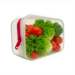 Factory Custom Reusable Silicone Zipper Closure Eco-Friendly Large Capacity Portable Waterproof <b>Makeup</b> Cosmetic <b>Bag</b> for <b>Travel</b> - Product Image 4