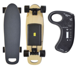 Planche à roulettes électrique à quatre roues 300W, directement de l'usine, plateforme plate portable, roues ABEC-9, plateau en érable 8 plis, pour adultes - Product Image 3