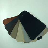 Cuir PVC perforé mat crème pour siège de voiture, prix raisonnable, Rexine, cuir pour siège de voiture