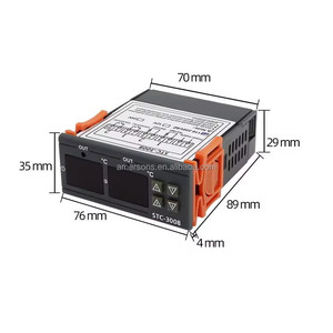 ตัวควบคุมอุณหภูมิและความชื้นแบบดิจิตอล LED พลาสติก Xuner Xuner-02 12V/24V/220V OEM/ODM สำหรับตู้ฟักไข่และโรงเรือนควบคุมอุณหภูมิ รับประกัน 6 เดือน - Product Image 3