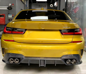 CMST Style Carbon Fiber Bodykit for 3 Series G20 2019+ Rear Bumper Diffuser Exhaust Cut-Outs Auto Upper Plastic - Product Image 3