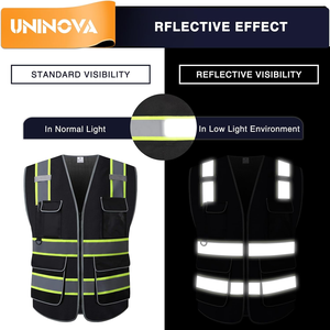 Chaleco de Seguridad de Alta Visibilidad Clase 2 con Cierre Frontal, Estándar ANSI/ISEA 107, Logotipo Personalizable, Cintas Reflectantes, <span class=keywords><strong>Ropa</strong></span> <span class=keywords><strong>Reflectante</strong></span> - Product Image 3