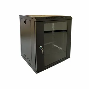 Черный Gcabling интернет-шкаф 4U 12U настенный шкаф для передачи данных