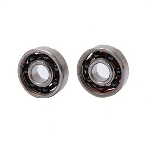 Rodamiento de Bolas de Ranura Profunda Híbrido de Cerámica 608, Bolas de Acero Cromado Si3N4, Holgura C3, Sellado 2RS/Abierto, para Motores de Alta Velocidad - Product Image 1