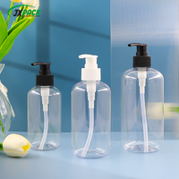 Bouteille de shampooing unique en gros 250ml 300ml 500ml Bouteille en plastique Bouteilles de shampooing et d'après-shampooing écologiques
