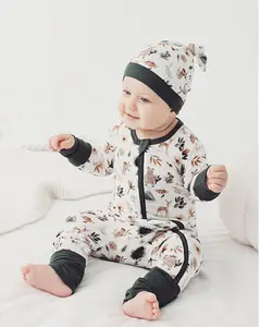Bamboo Onesie Baby Clothes Pajamas Customize Bamboo Baby Bodysuit Romper Baby Bamboo Rompers Manufacturers
