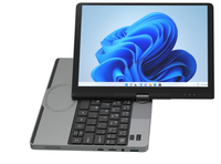 Laptop layar sentuh 10.5 inci, rotasi 360 derajat Laptop Win11 Pro Intel N150 ringan Laptop Mini portabel pengenalan wajah