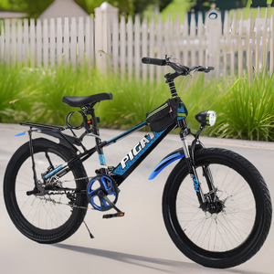 Vélo de montagne en acier à haute teneur en carbone de <span class=keywords><strong>20</strong></span> <span class=keywords><strong>pouces</strong></span> pour garçons et filles, vélo à 6 vitesses avec fourche en acier, style bon marché - Product Image 2