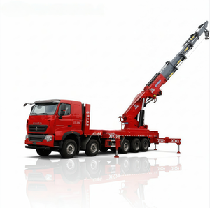 Grúa hidráulica de servicio pesado montada en camión HOWO 8x4 de 100 toneladas para elevación en construcción - Product Image 3
