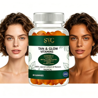 Gummies de carotène bêta OEM pour le bronzage – Produits de beauté certifiés HACCP favorisant l'éclat de la peau et la production naturelle de mélanine