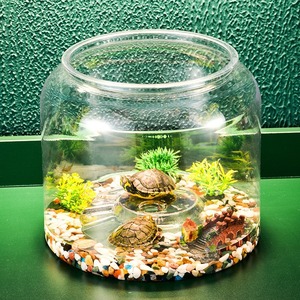 Acuario de Vidrio Transparente, Pecera Transparente para Mascotas Pequeñas, Terrario de Escritorio, Decoración del Hogar - Product Image 6