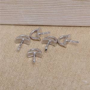 S925 Silver DIY Accessory Holder Pendant Earring <b>Small</b> <b>Bucket</b> Lifting Ring 8-11 Pendant Holder 5556 for Hanging Loose Pearls - Product Image 3