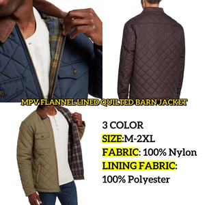 LAYENNE jaket gudang berlapis kain flanel MPV musim dingin pria kualitas tinggi jaket tipe longgar tahan air berpenutup dengan kantong - Product Image 2