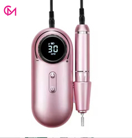 Taladro Eléctrico Portátil para Uñas de 30000 RPM, Recargable por USB, Inalámbrico, Lima Eléctrica Profesional para Manicura y Pedicura