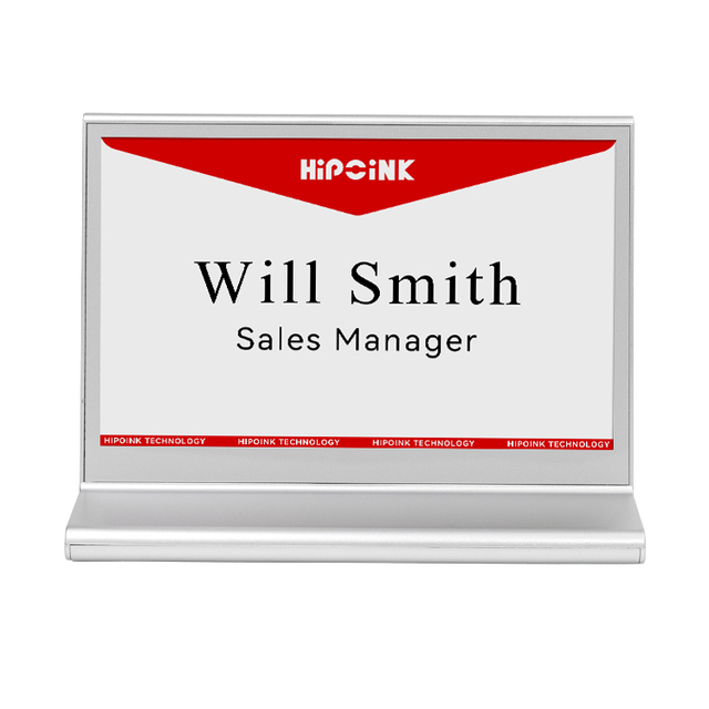 Custom Wireless Ink Screen Clearer Display Electronic Nameplate Meeting Card
