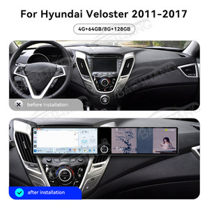 Radio para Auto Baoshang Dual de 12.3'' con Android 13 y Carplay para <span class=keywords><strong>Hyundai</strong></span> <span class=keywords><strong>Veloster</strong></span> 2011-2017, Multimedia, GPS, Navegación, Control por Voz, Carpaly - Product Image 2