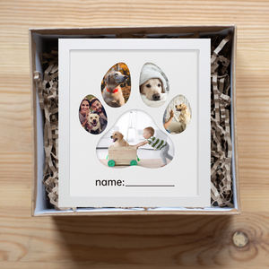 <span class=keywords><strong>Pet</strong></span> Paw baskı fotoğraf çerçeveleri için <span class=keywords><strong>Pet</strong></span> anıt hediye köpek resim çerçevesi kişiselleştirilmiş el yapımı pençe baskı kiti sevimli hediyeler - Product Image 6